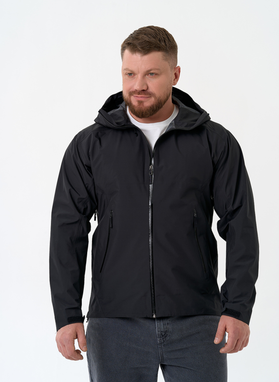 Мужская ветровка черного цвета
