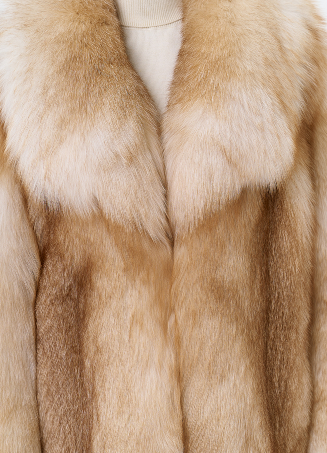 Куртка из лисы модель № 32014 в рассрочку