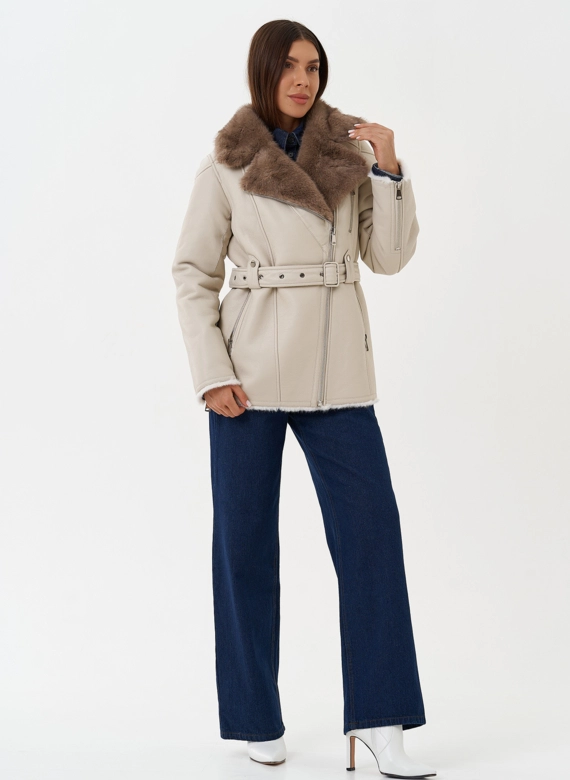 Дубленка "косуха" из эко кожи