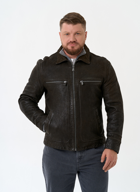 Мужская куртка из натуральной кожи