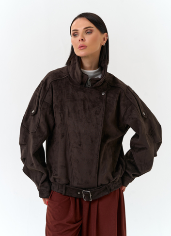 Женская куртка из эко замши