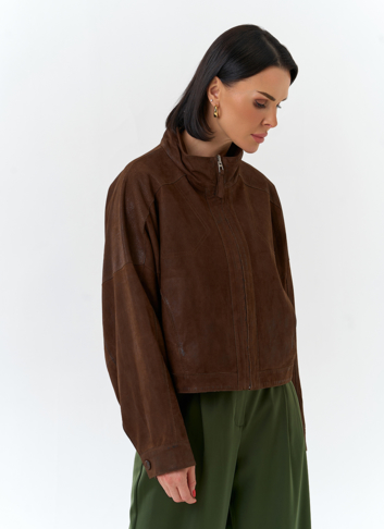 Женская двухсторонняя куртка из натуральной кожи