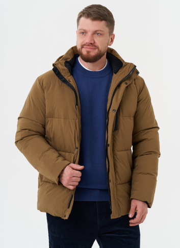 Мужской пуховик с капюшоном