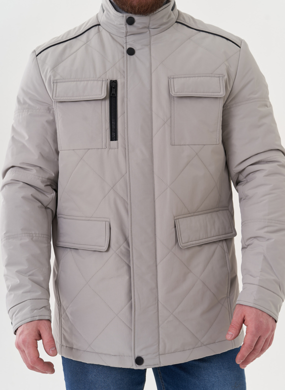 Мужская куртка серого цвета