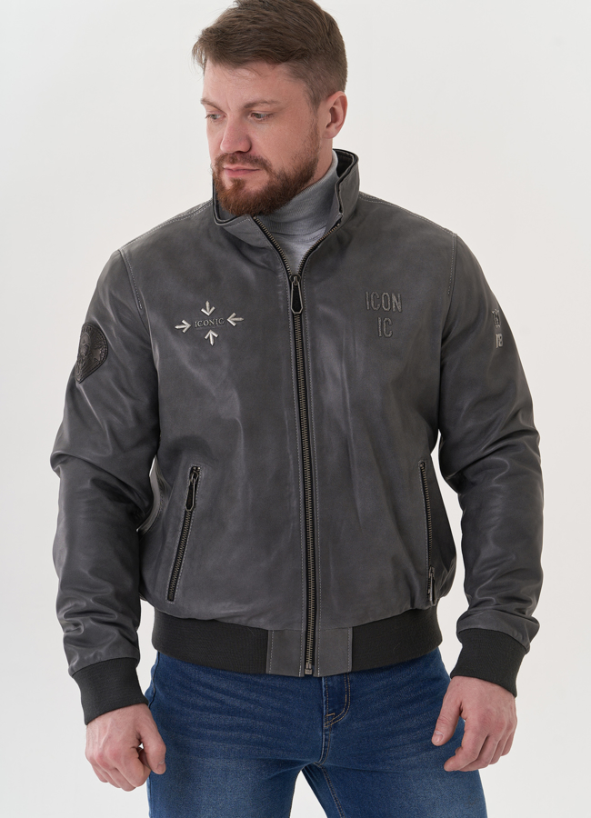 Мужская кожаная куртка 