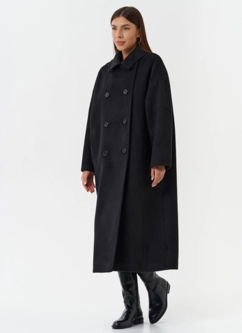 Женское двубортное пальто 
