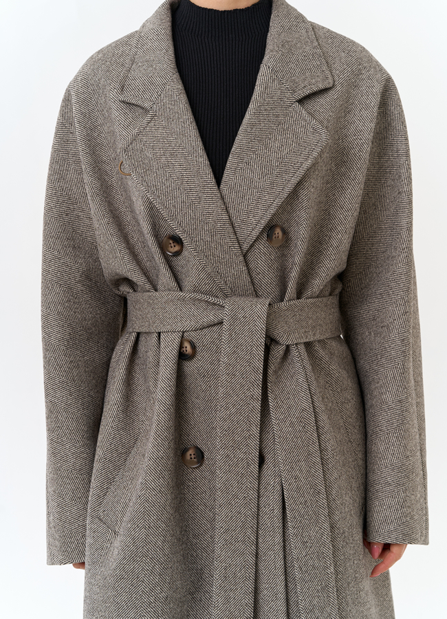 Женское пальто с английским воротником модель № 32815 универмаг малина