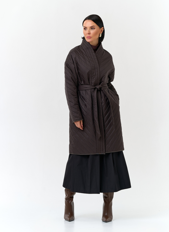 Женская удлиненная куртка кимоно