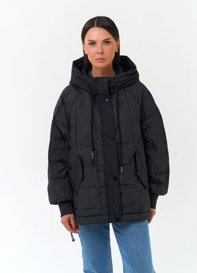 Женская куртка с капюшоном модель № 33847 универмаг малина фото