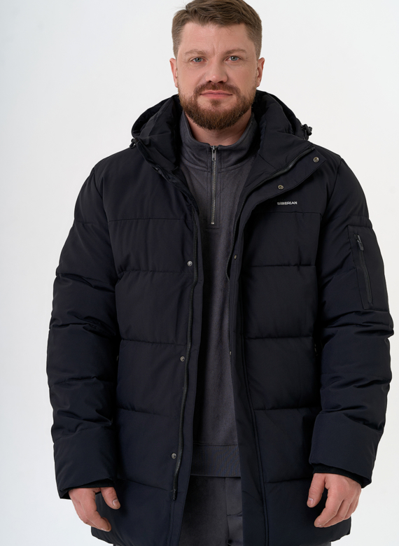 Мужской пуховик с капюшоном 