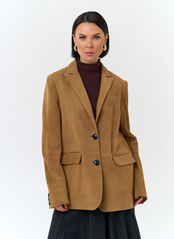 Жакет из натуральной замши